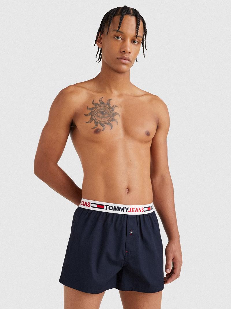 Férfi Tommy Hilfiger Tj woven boxer Boxers Sötétkék | HU 1348CTV